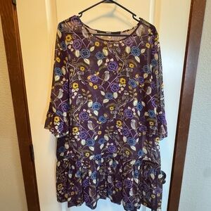 Kensie Purple Floral Dress